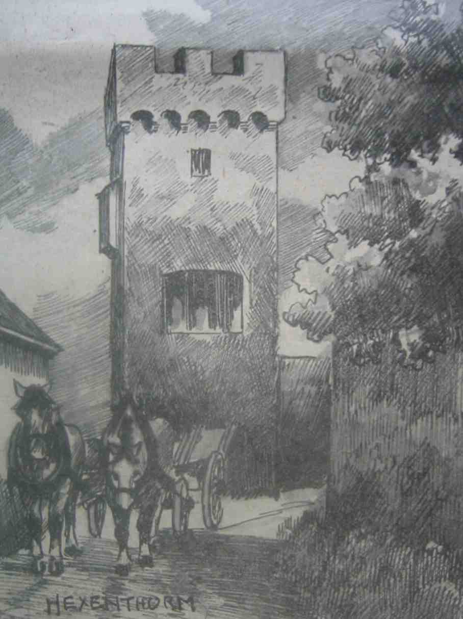 Hexenturm Zeichnung 1927