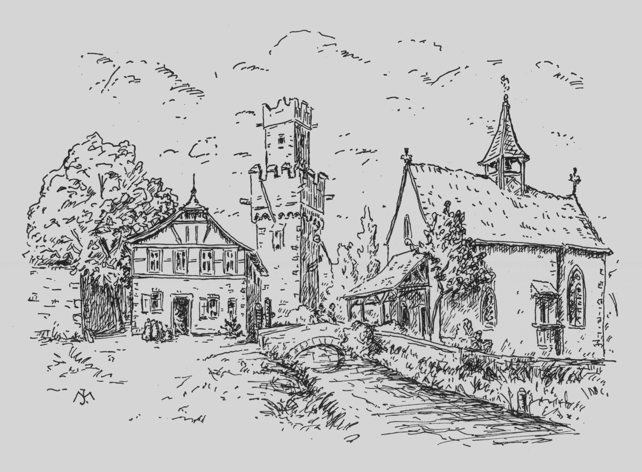 Michelbach Annakapelle und Knechtsmühle