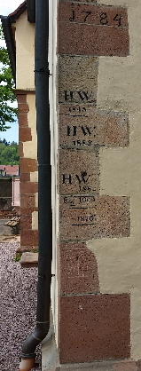 Hochwassermarken Annakapelle