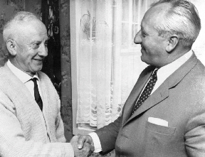 Felix Raups 1969 mit Bürgermeister Ballmann