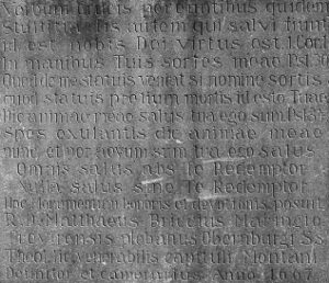 Kreuzgruppe Pfarrkirche Text unten
