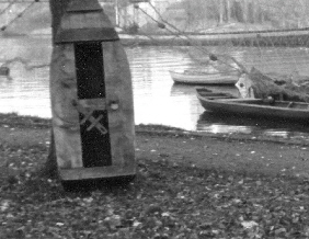Fischerboot am Main
