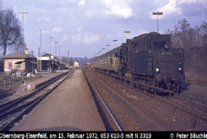 Dampfzug Bahnhof Obernburg