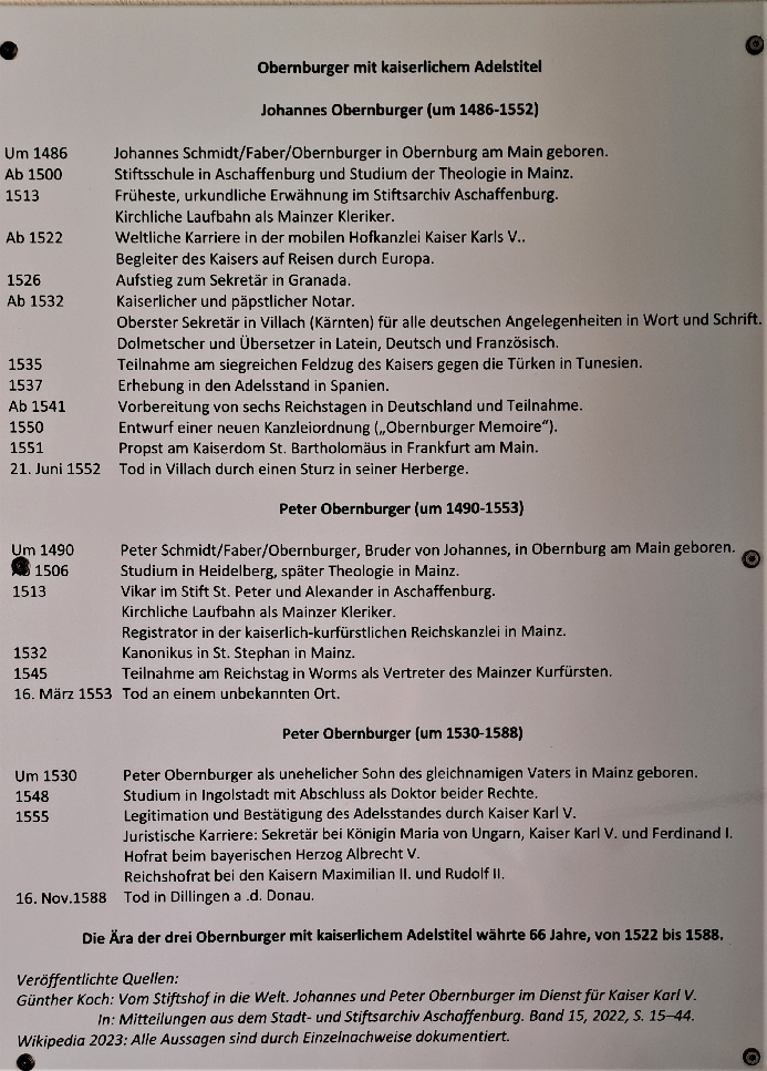 Obernburger mit kaiserlichem Adelstitel