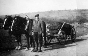 Pferdefuhrwerk an der Buchhölle