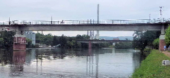 Steg Brücke Glanzstoff