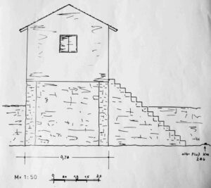 Fährhaus Zeichnung von Peter Burkart