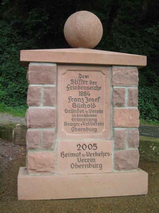 Friedenseiche Gedenkstein