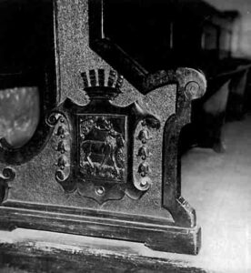 Bankwange mit Stadtwappen