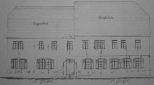 Rathaus Fachwerkbau seitlich zwei Dachhöhen